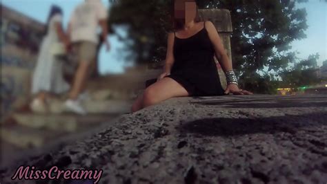 Pussy Flash Strangers Caught Me Touching In Public In The City Center And Fingering Pussy