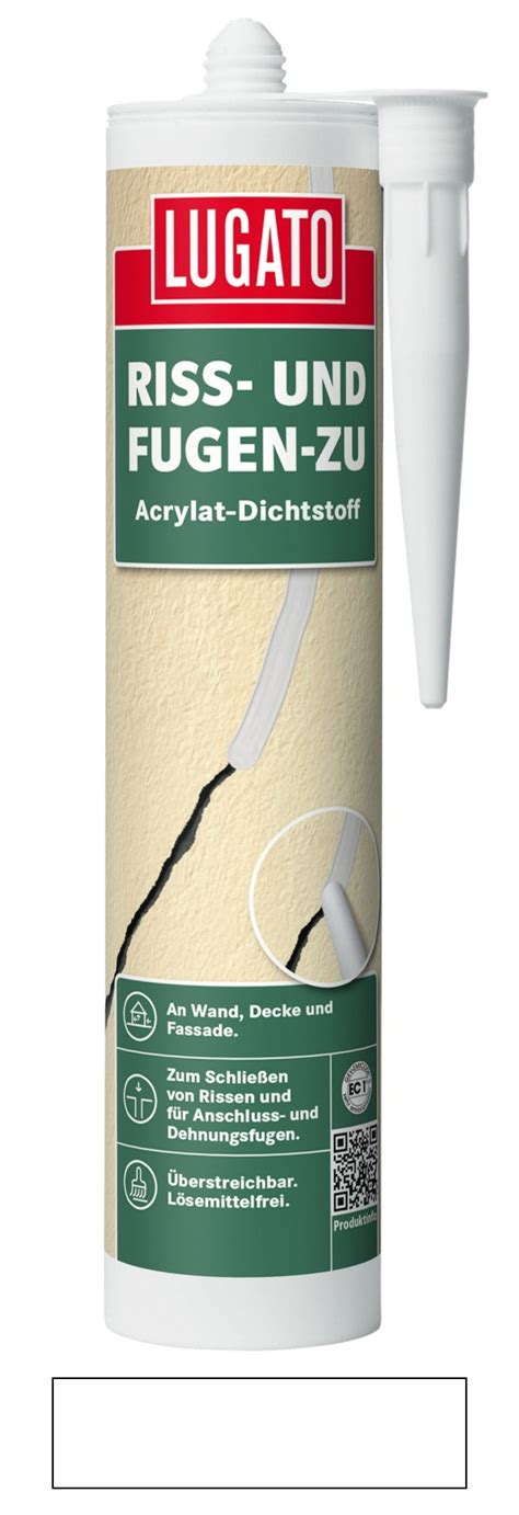 Lugato Riss Und Fugen Zu Dichtmasse Dichtstoff Acryl Weiß 310 ml