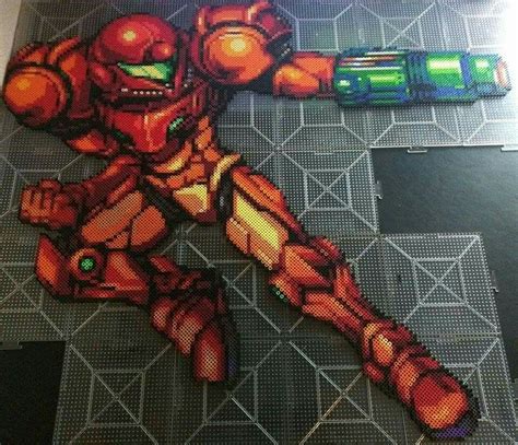 Metroid Diy Perler Beads Perler Bead Art Perler Bead Patterns