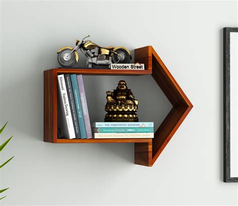 Buy Arrow Wall Shelf (Honey Finish) Online in India at Best Price ...