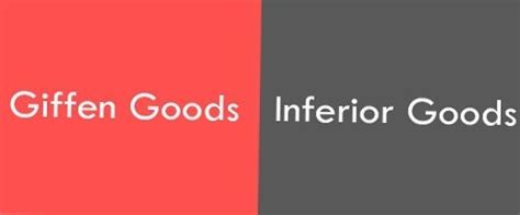 Difference Between Giffen Goods and Inferior Goods | Differbetween