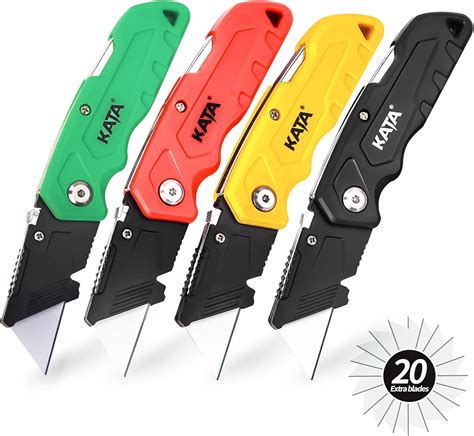 Kata Pack Folding Utility Knife Heavy Duty Box Cutter With Pcs Sk