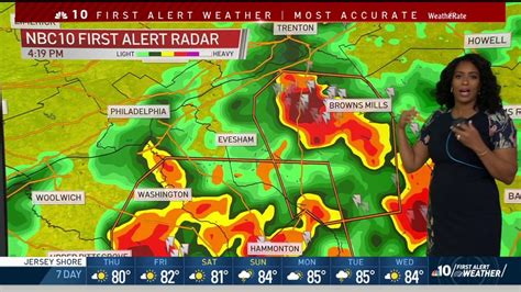 Nbc10 First Alert Weather Severe Storms Bring Damaging Wind And Hail To Region Nbc10 Philadelphia