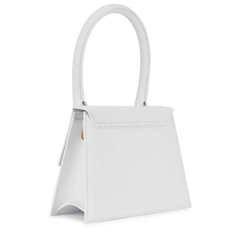 Jacquemus Jacquemus Le Grande Chiquito White Leather Top Handle Bag