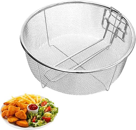 Amazon Stainless Steel Deep Fry Basket Multifunctional Foldable