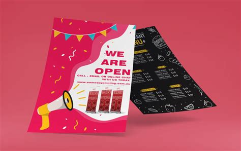 13 Dynamic Ideas For Brochures And Flyers Same Day Printing