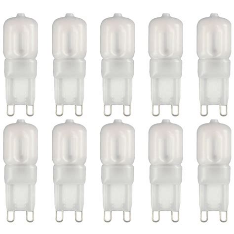 10 x LED Leuchtmittel Stiftsockel 2 5W 19W G9 matt 180lm warmweiß 2