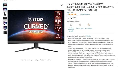 Hz Curved Monit R Tavsiyesi Technopat Sosyal