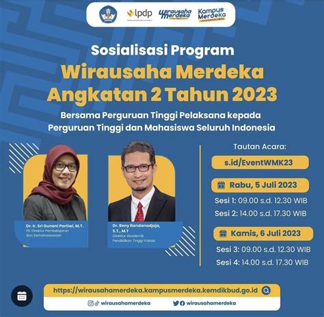 Sosialisasi Program Wirausaha Merdeka Angkatan 2 Tahun 2023 Fakultas