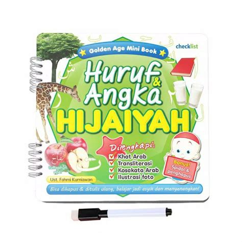 Jual BUKU ANAK ISLAM WIPE CLEAN GOLDEN AGE MINI BOOK HURUF ANGKA