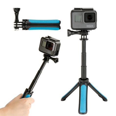 Gopro Tripod Selfie Stick Handheld Metal Extendable 2 in 1 Monopod for Gopro Hero 6 5 4 3 SJCAM ...