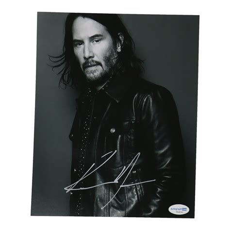 Keanu Reeves Signed 8x10 Photo ACOA Pristine Auction