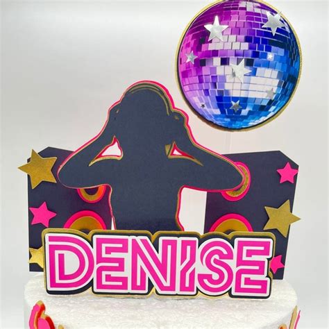 Dj Cake Topper Etsy