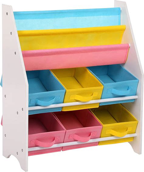 Songmics Estanter A Para Juguetes Organizador Infantil Con Cajas De