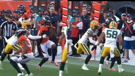 Watch Broncos Wr Jerry Jeudy Gets Punched Hard In His Crotch By A