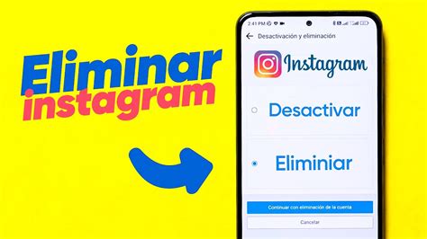 Como DESACTIVAR O ELIMINAR Una Cuenta De INSTAGRAM En 2023 YouTube