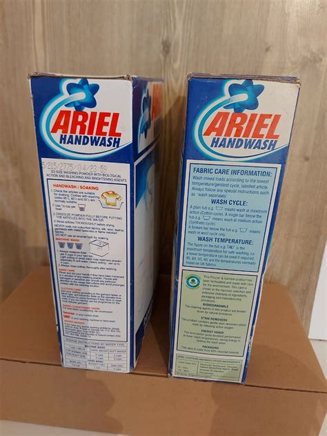 Vintage Ariel Washing Powder Packs Shop Advertising Full Unopened Box