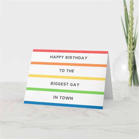 LGBT Birthday Card Gay Zazzle