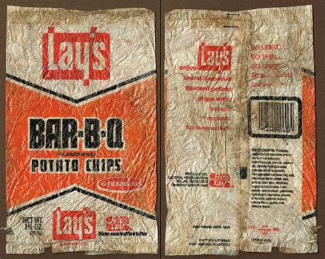 Vintage Lays Bar B Q Potato Chips