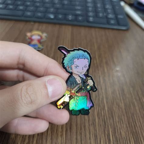 Jual Sticker Hologram Anime PSH1425 One Piece Zoro Shopee Indonesia