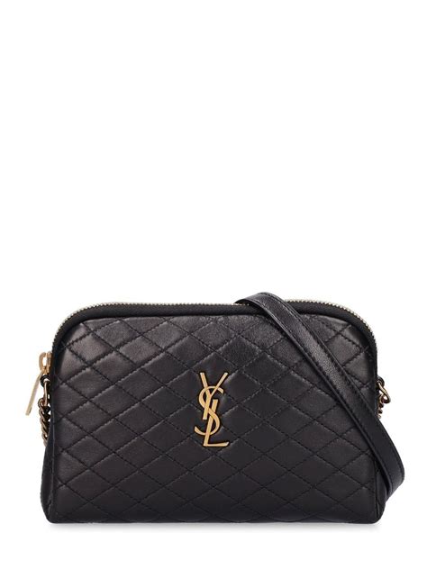 Saint Laurent Mini Gaby Quilted Leather Shoulder Bag In Black Lyst