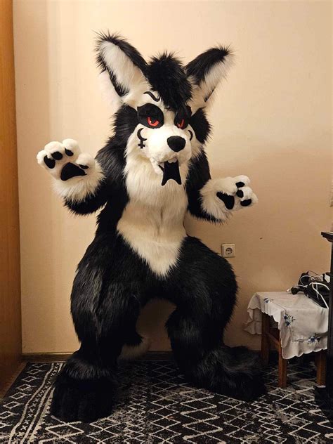 Premade Digitigrade Demon Wolf Fursuit With Character Rights Etsy