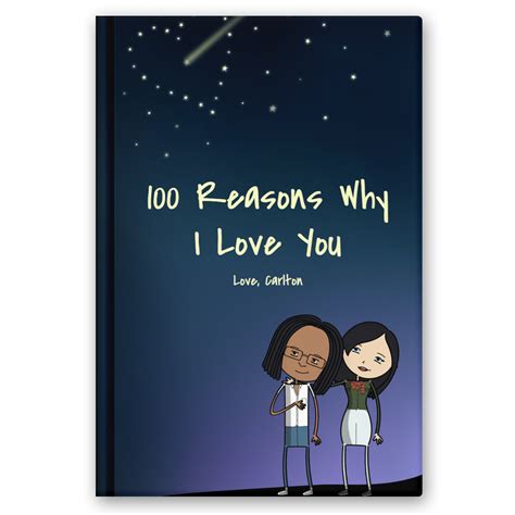 100 Reasons Why I Love You Personalized Love Book T For