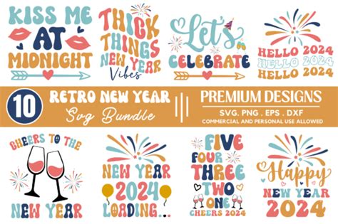 Happy New Year Svg Bundle New Year Svg Graphic By Craftsvg Creative