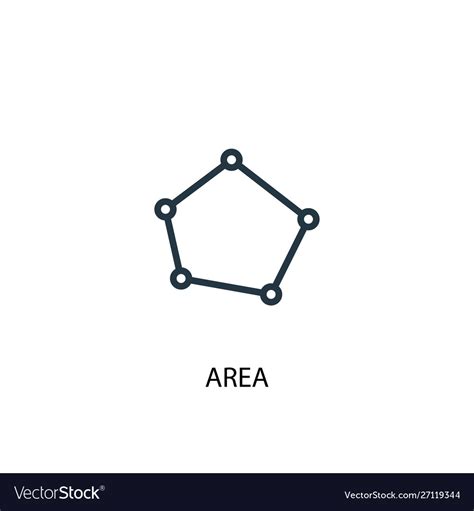 area icon simple element area royalty  vector image