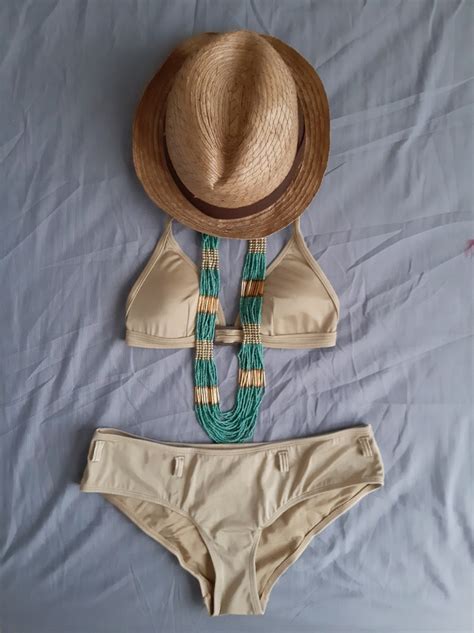 H M Nude 2 Piece Swimsuit Women S Fashion Swimwear Bikinis Swimsuits On Carousell