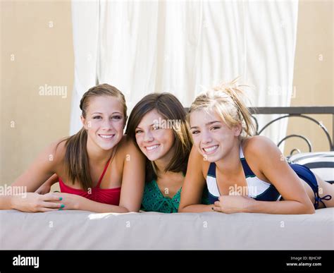 Three Bikini Girls Hi Res Stock Photography And Images Alamy