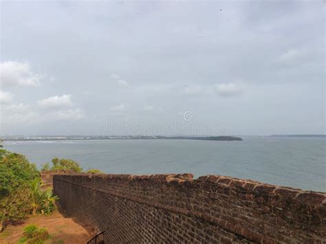 Aguada fort , goa stock photo. Image of north, fort - 151433968