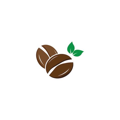 Vector de icono de grano de café Vector Premium