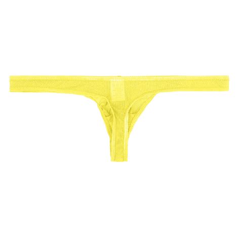 Gubotare Men Boxers Mens Underwear Low Rise Pouch Bikini Briefs Lift Yellow L Walmart