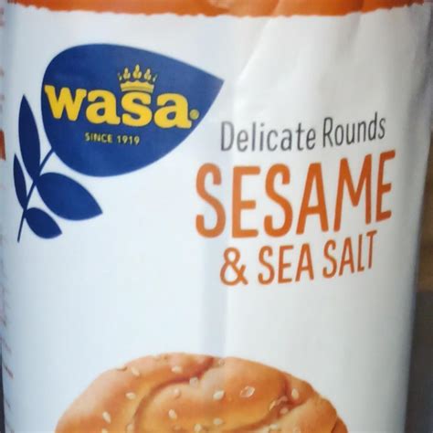 Delicate Rounds Sesame And Sea Salt Wasa Kalorie Kj I Wartości Odżywcze Dine4fit Pl