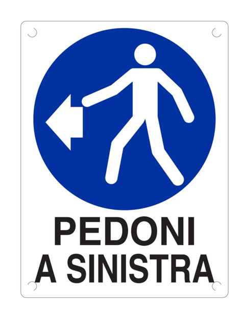 Pedoni A Sinistra Con Testo