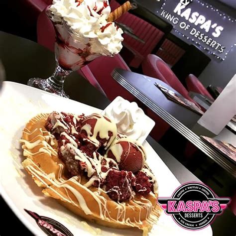 Kaspas Desserts On Twitter Our Red Velvet Waffle Awaits