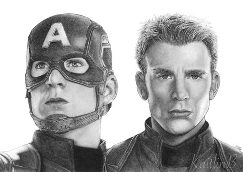 Captain America Sketch PRINT - Etsy