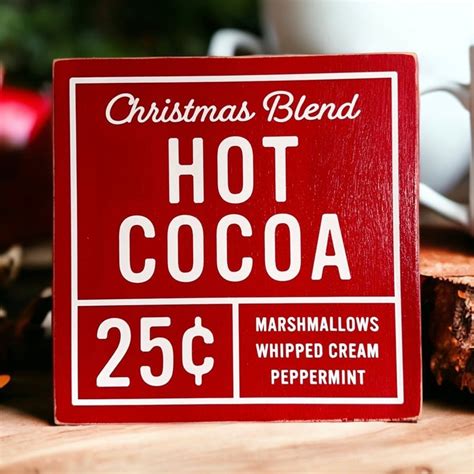 Hot Cocoa Bar Sign Etsy