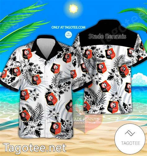 Stade Rennais Logo Hawaiian Shirt And Shorts Bishop Tagotee