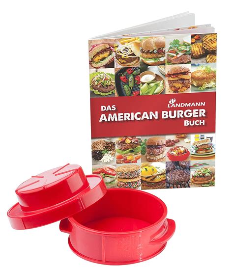 Landmann American Burger Hamburger Press Selection Set With Recipe Book