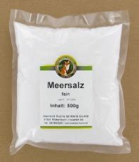 Meersalz fein 500 g Meerrettich Senf Kräuter und Gewürze Online