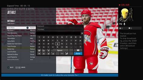 NHL Franchise Mode 1 YouTube