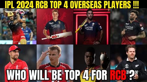 Ipl Rcb Top Overseas Players Top Overseas Players For Rcb