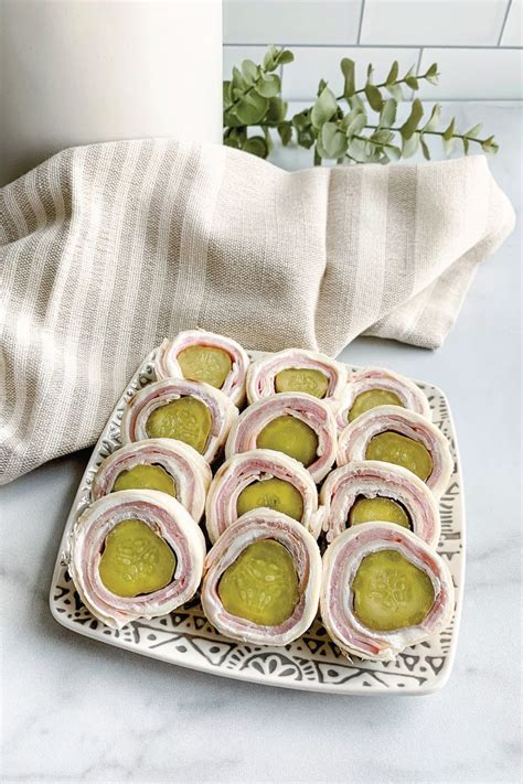 Classic Pickle Ham Cheese Tortilla Roll Ups Northernyum