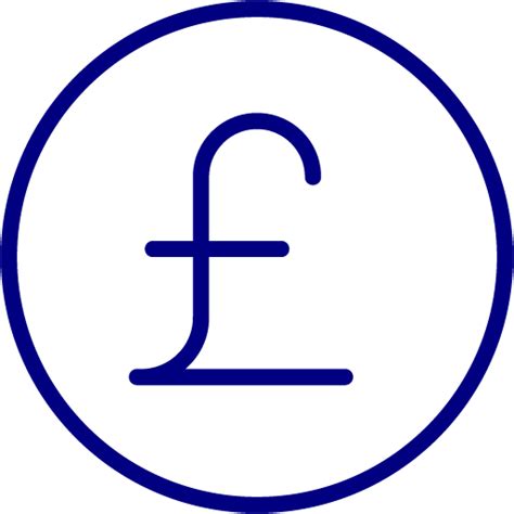 Navy Blue Pound Icon Free Navy Blue Pound Icons