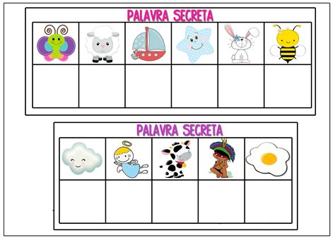 Jogo Palavra Secreta Para Imprimir - Jogo Palavra Secreta Para Imprimir - RETOEDU
