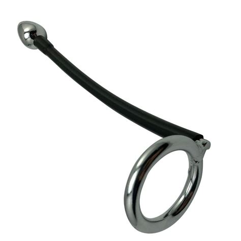 Male Stainless Steel Prostate Stimulation Anal Plug With Cock Ring Butt Plug Massager Scrotum