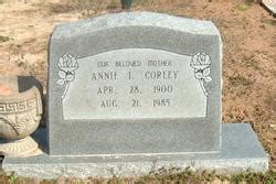 Annie Isabell Belvin Corley M Morial Find A Grave