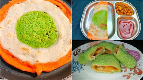 Republic Day Special Tricolour Recipe Tricolor Dosa Tiranga Dosa Recipe